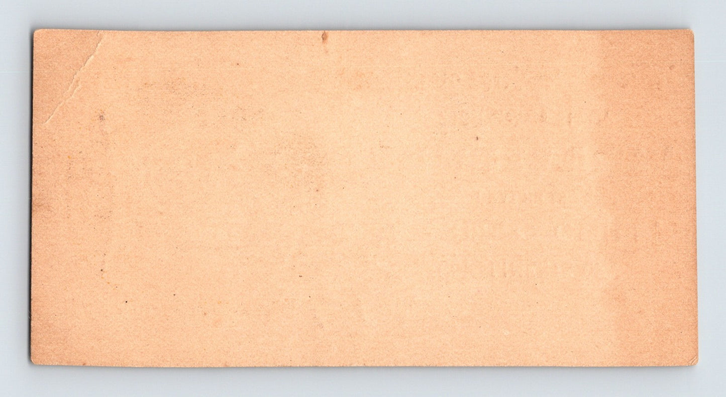 New Bedford Massachusetts Gerett Geils Furniture Butterfly 1890s Trade Card 2.25 x 4.25