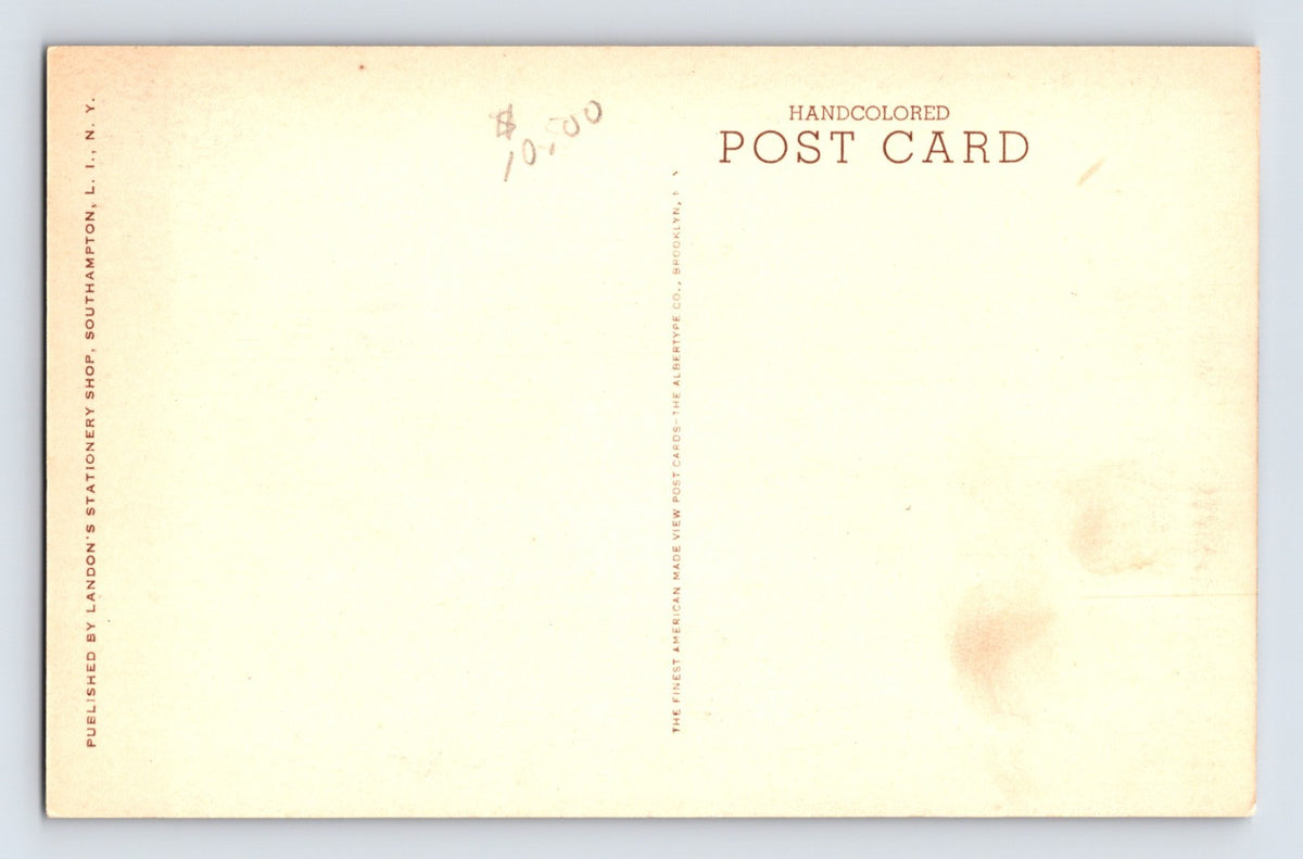 Southampton New York Southampton Club Long Island 1930s Postcard Albertype
