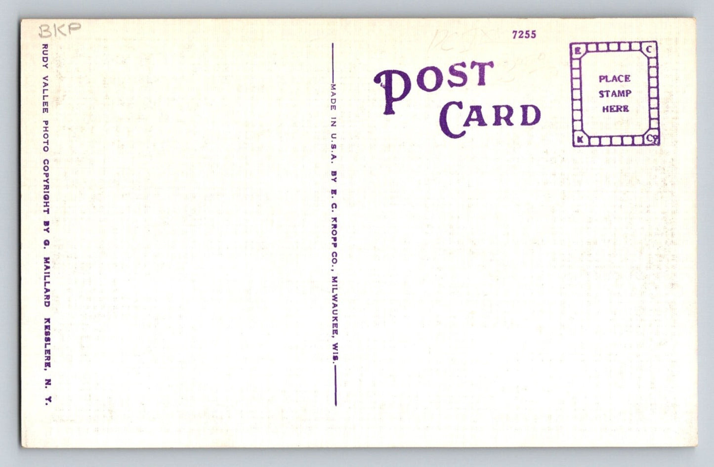 New York City Hollywood Restaurant Rudy Vallee Burlesque 1940s Postcard Unposted