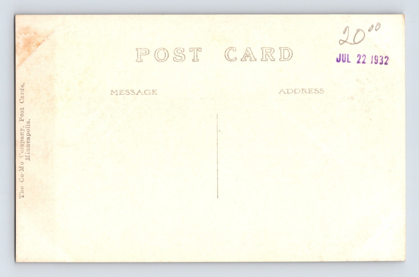 Albert Lea Minnesota Hotel Albert 1930s RPPC Postcard Unposted