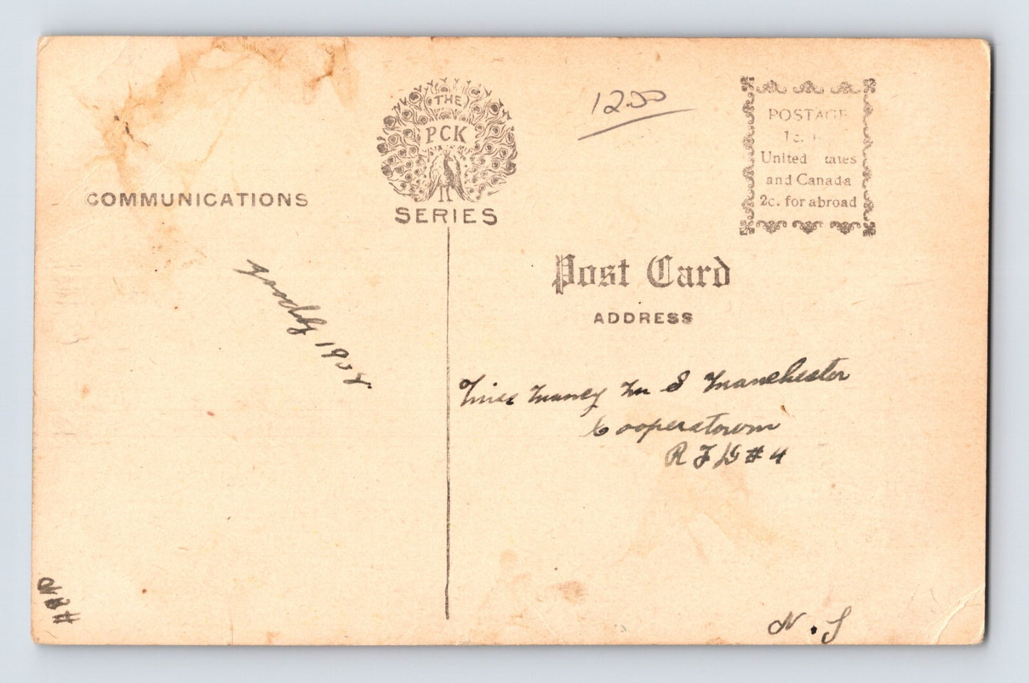 Leap Year Valentines Day 1912 Scarecrow Decoy Postcard Unposted Divided Back