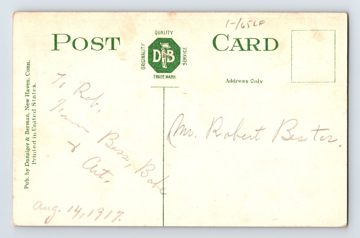 New Haven CT New York Hartford Railroad General Office Building 1910s Postcard