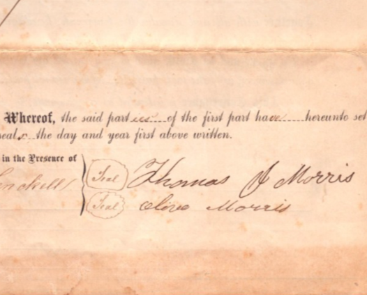 Sonoma County California 1868 Property Deed Title 8 x 13