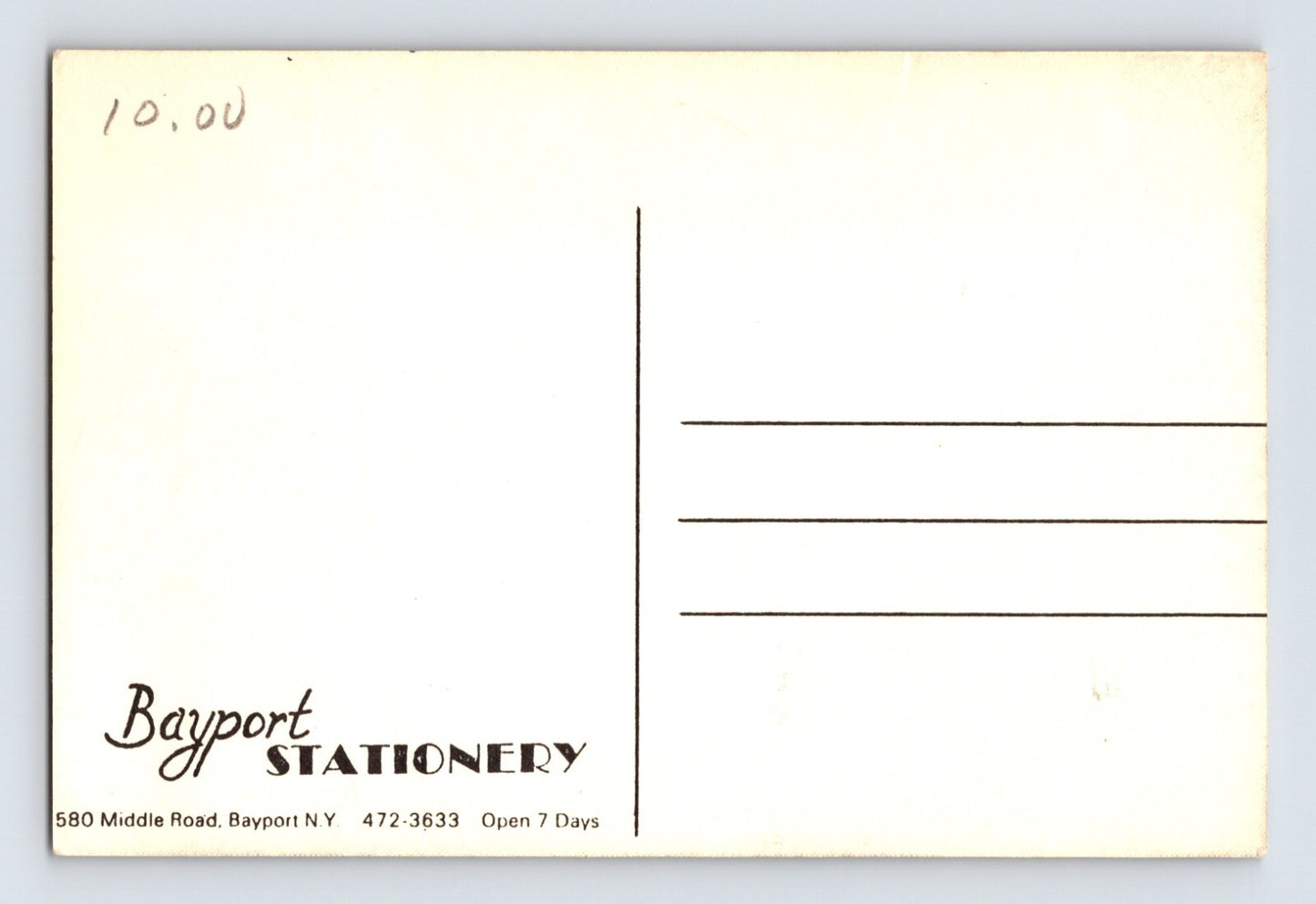 Bayport New York Long Island Suydam Residence 1960s Postcard Unposted