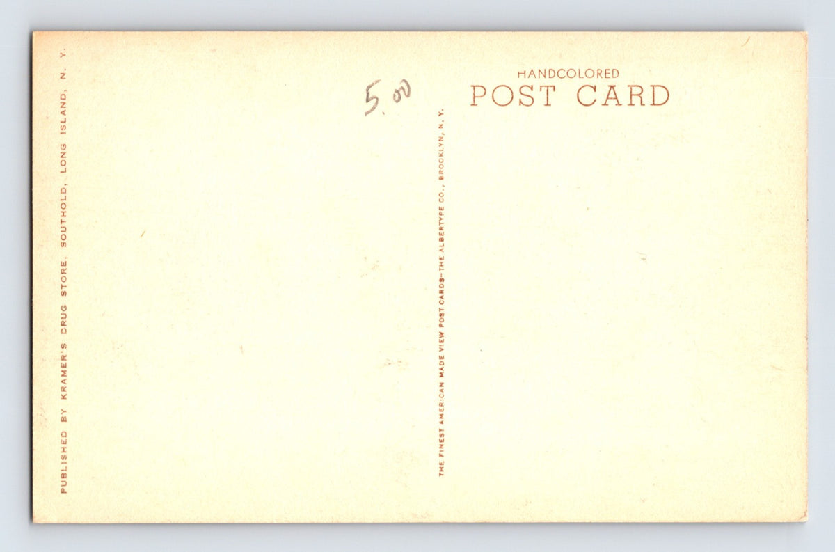 Southold New York Peconic Bay Shore Long Island 1930s Postcard Unposted