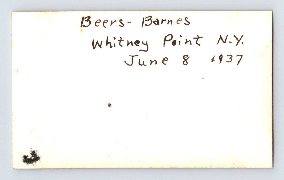 Beer Barnes Circus 1937 Photo Truck Trailer Whitney Point New York - 4.5 x 2.5