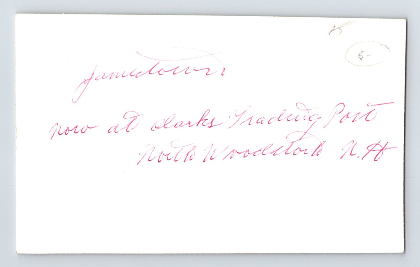 Jamestown New Hampshire Street Car Trolley 1940s RPPC Postcard Unposted