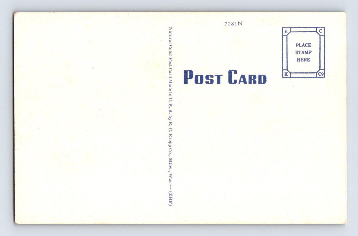 Kanab Utah Parry Lodge Fountain Motel 1940s Postcard Unposted Linen