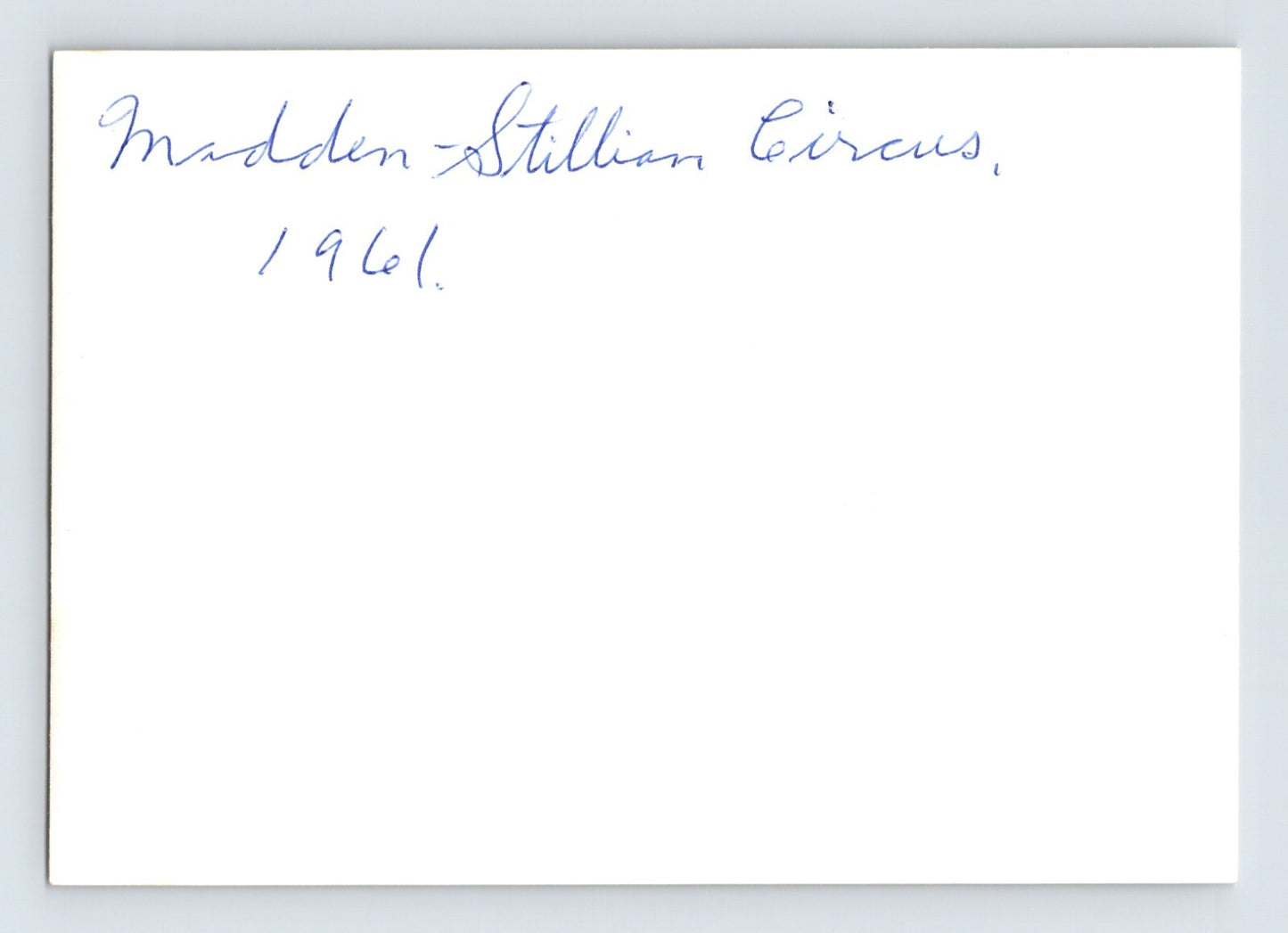 Madden Stillian Circus 1961 Photo Truck Wagon 5 x 3.5