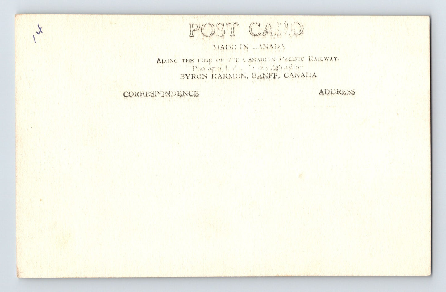 Mt Field British Columbia Train 1940s RPPC Postcard Unposted
