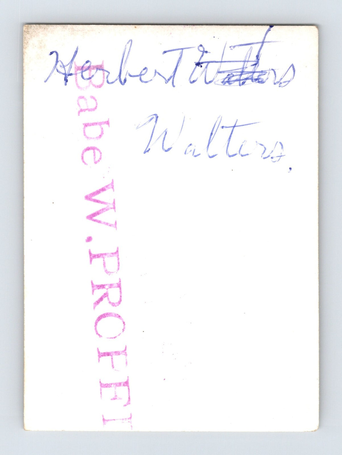 Herbert Walters 1940s Photo Circus Clown Performer Portrait Black Eye Humor 2.5 x 3.5