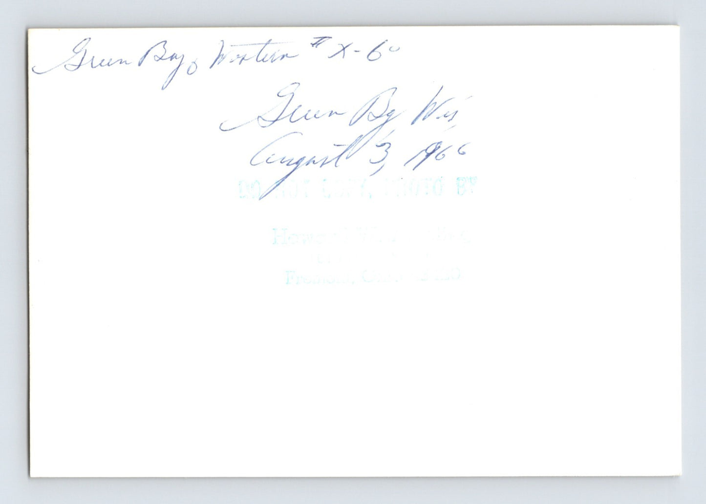 Green Bay Western Railroad Train Car 1966 Photo 3.5 x 5