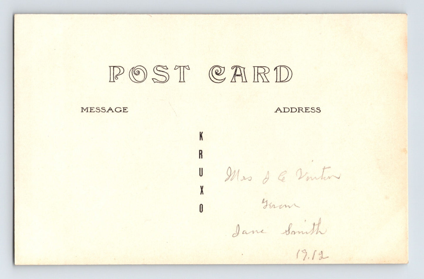 Iowa Mt Pleasant Congregational Church 1912 RPPC Postcard Unposted Kruxo