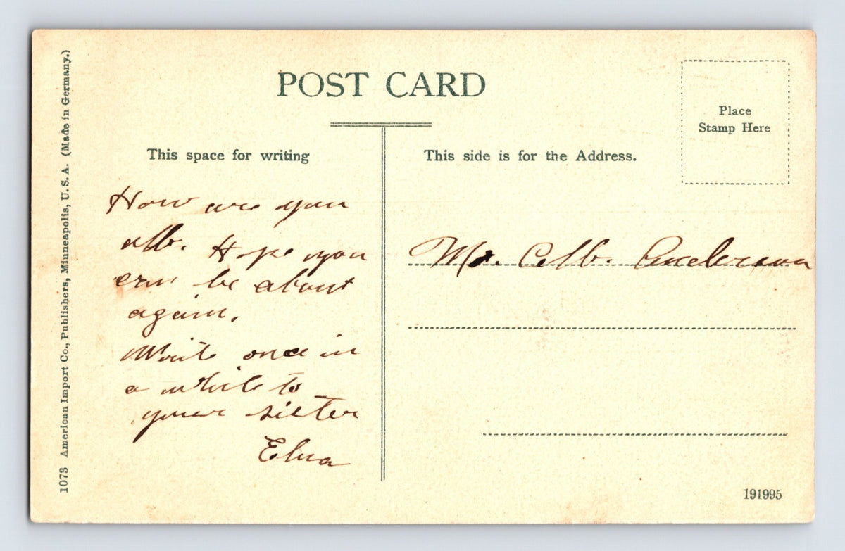 Bismarck North Dakota Soo Railroad Passenger Depot 1910s Postcard