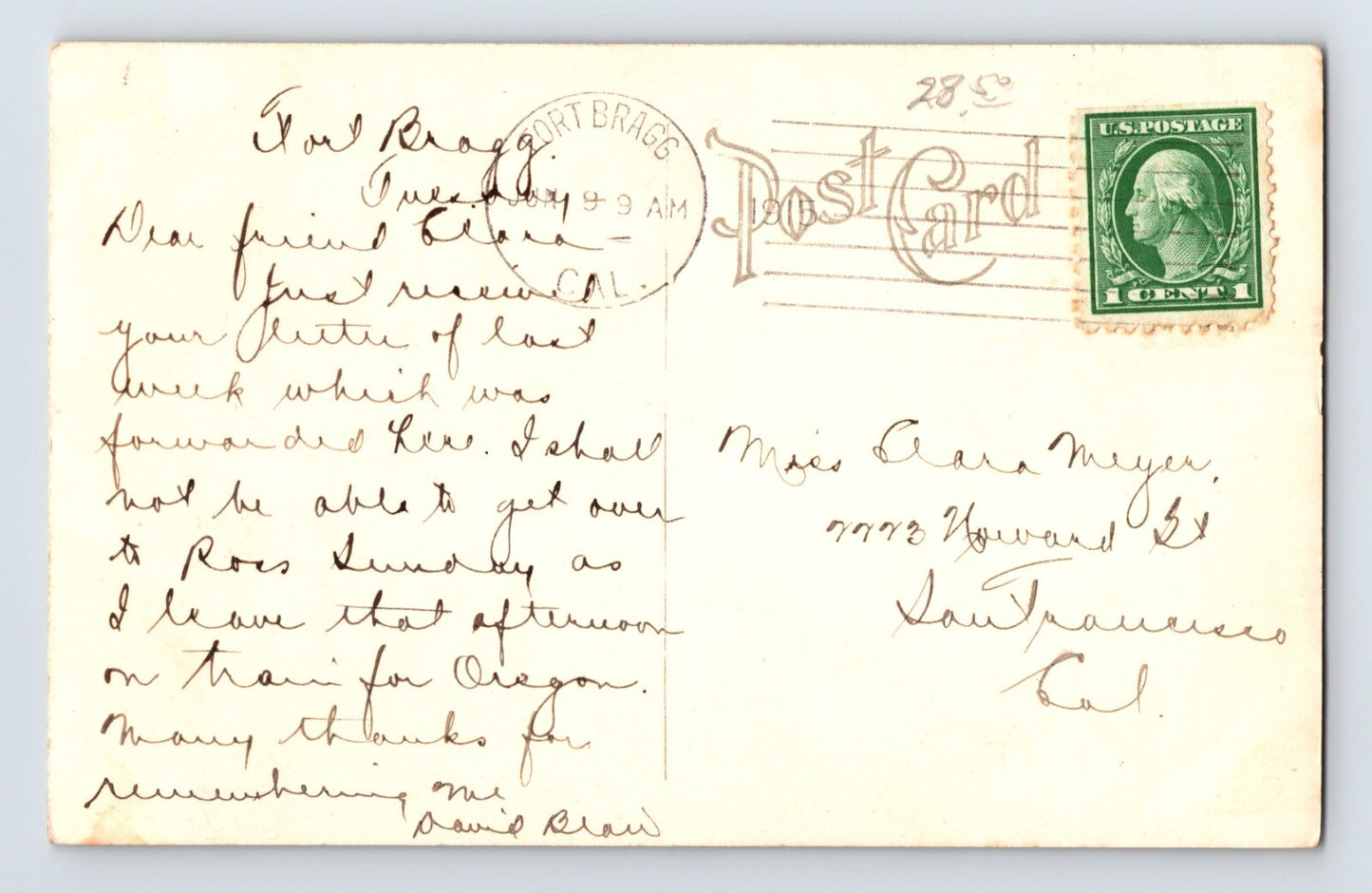 Fort Bragg California Mill Pond Lumber 1940s Postcard RPPC Posted