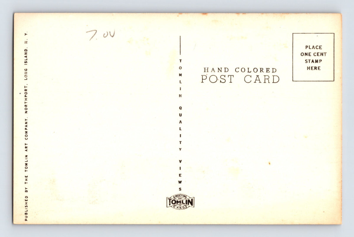 Westhampton Beach Long Island New York St Mark Episcopal Church 1930s Postcard