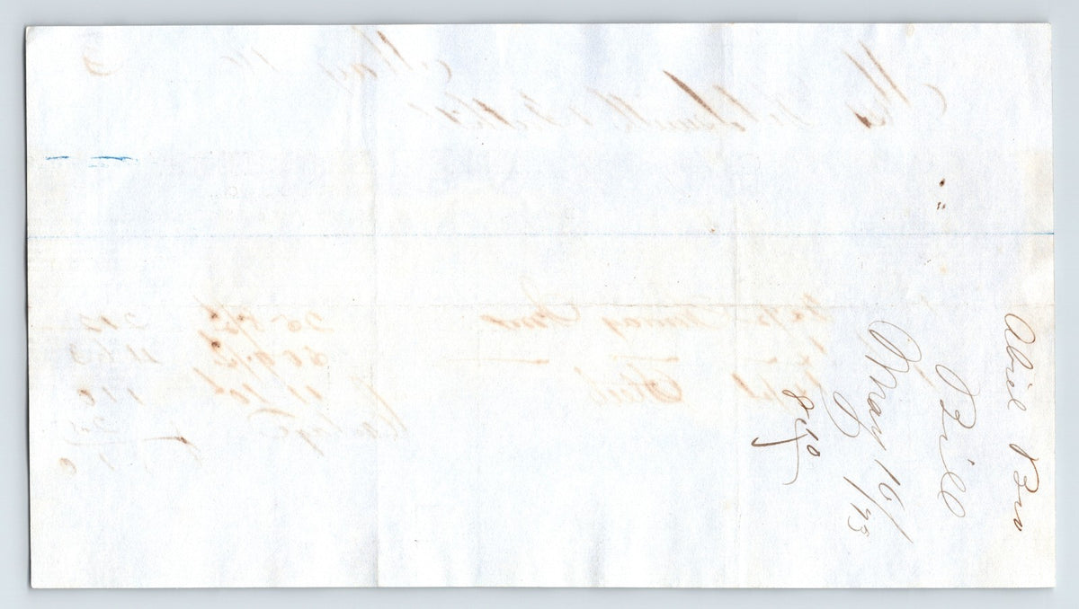 New York City 1875 Abeel Brothers Iron Steel Billhead 8.5 x 4.5