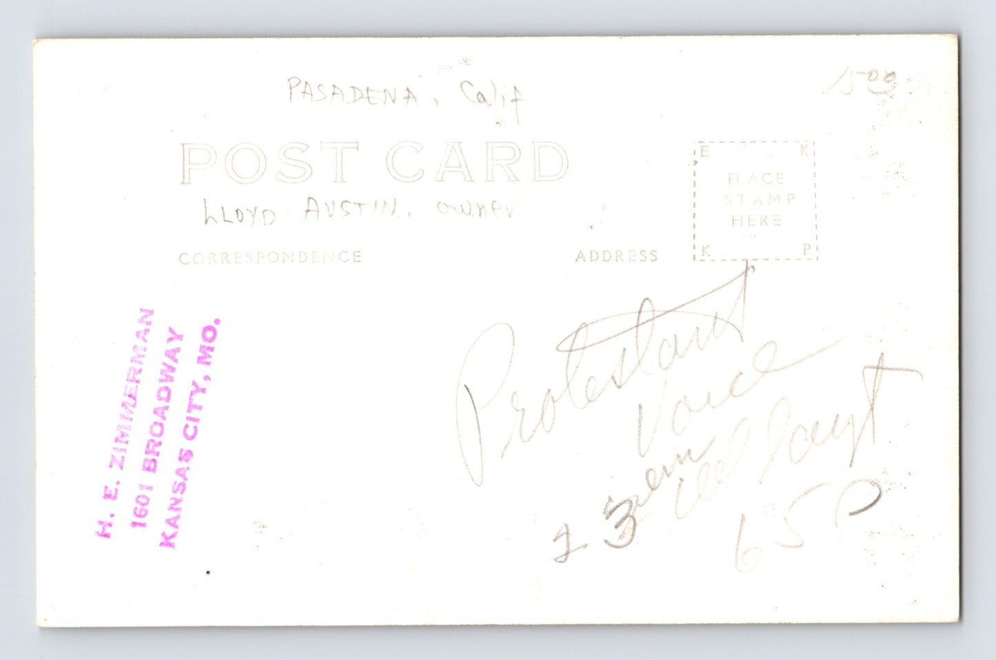 Switzer Land Resort California Chapel San Gabriel Mountains 1930s RPPC Postcard