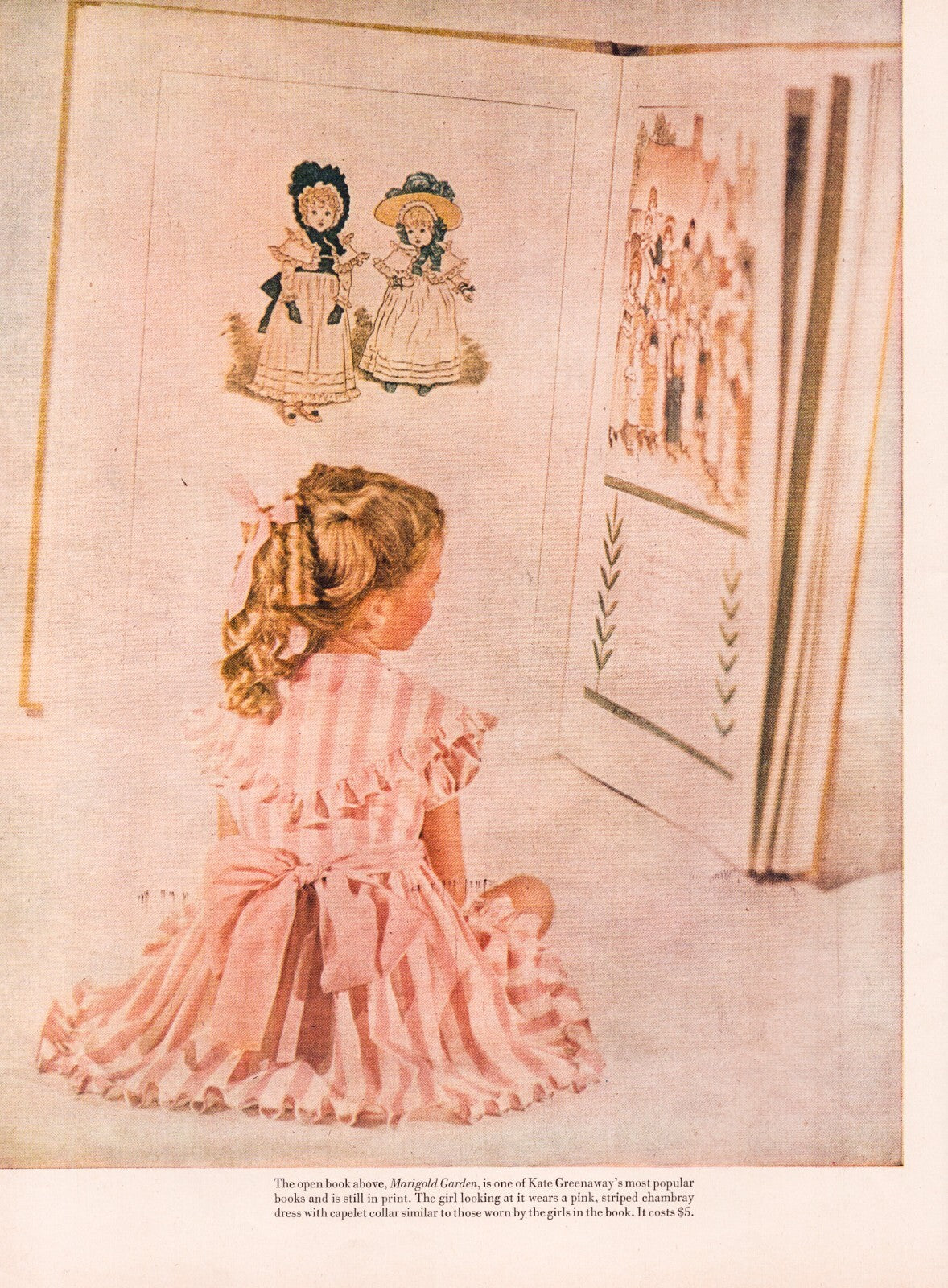 Kate Greenaway Little Girl Dresses 1947 Print Ad 4 Pages 10.5 x 13.5