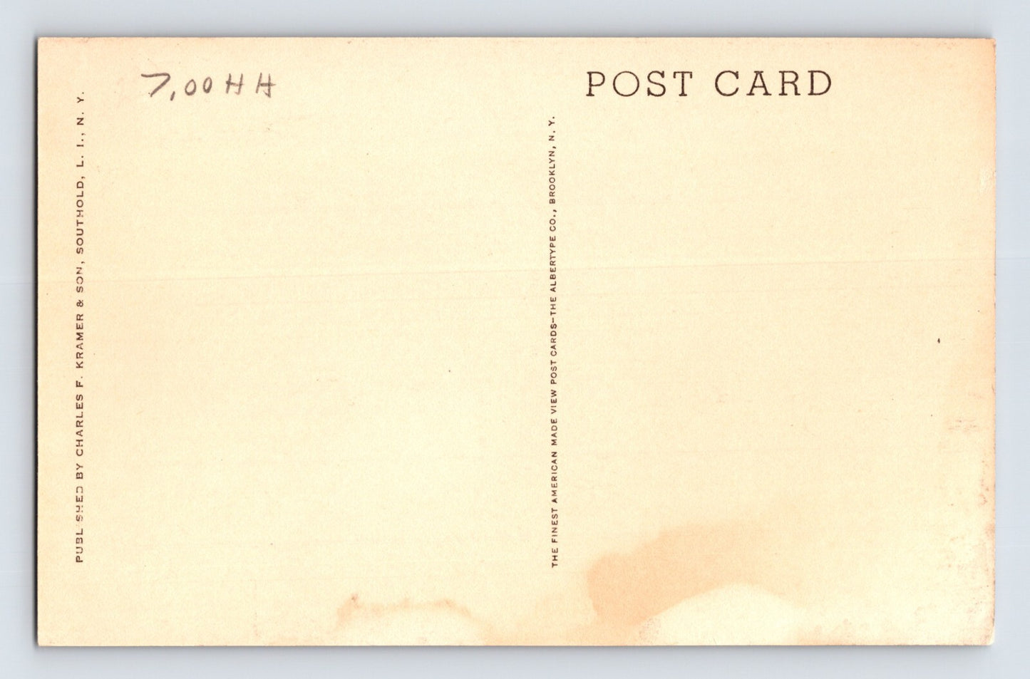 Southold New York Long Island Southold High School 1930s Postcard Unposted