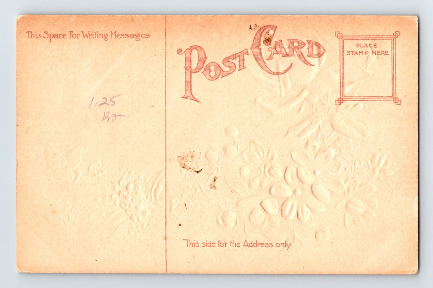 Grizzly Flat California Rose Butterfly Greetings 1910s Postcard Unposted Divided Back