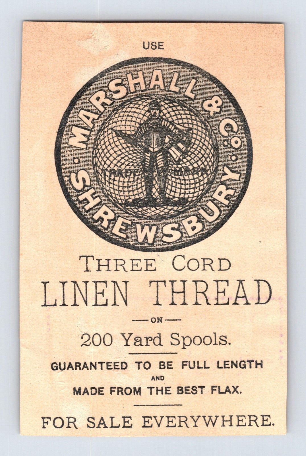 Clarks O.N.T. Spool Cotton 1890s Victorian Trade Card Girl Jump Rope - 2.5 x 4