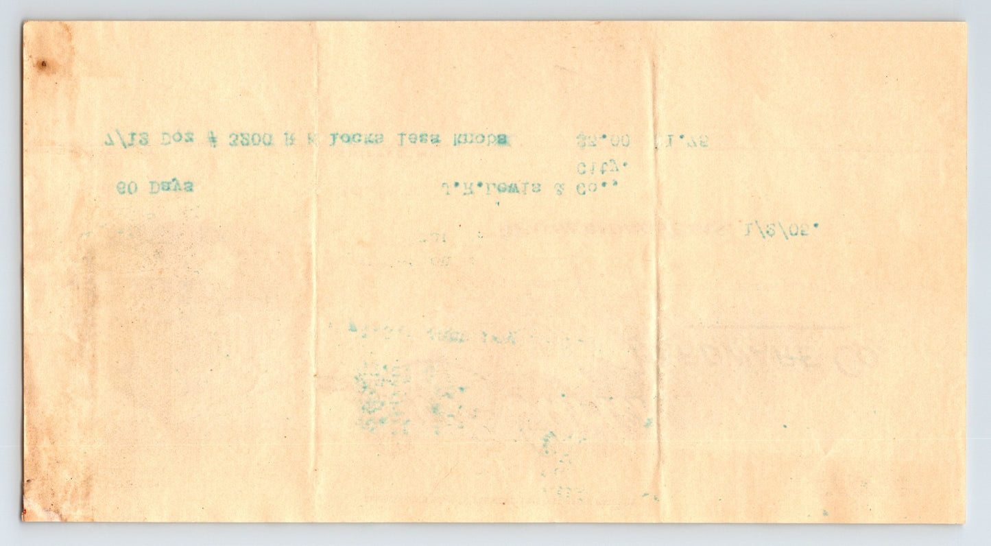 Weatherford Texas 1905 Lowe Carter Hardware Co Hardware Billhead Invoice 8 x 4.5
