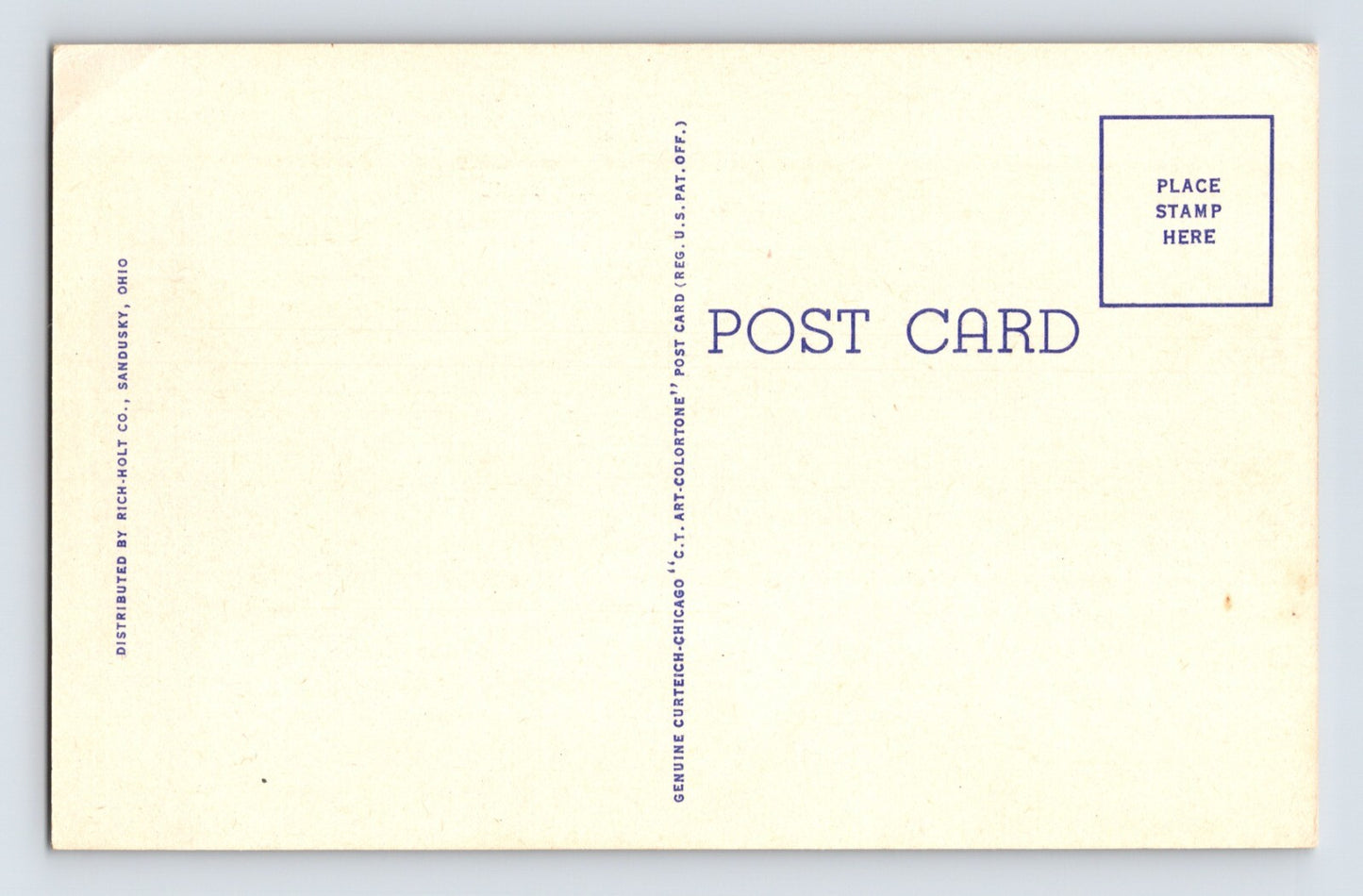 Lake Erie Ohio Anderson Acres Resort 1940s Postcard Unposted Linen