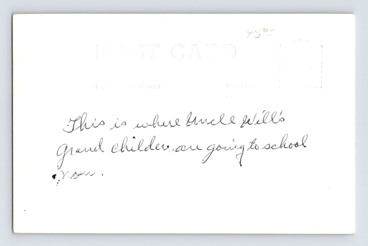 Merced California High School 1940s RPPC Postcard EKC Unposted