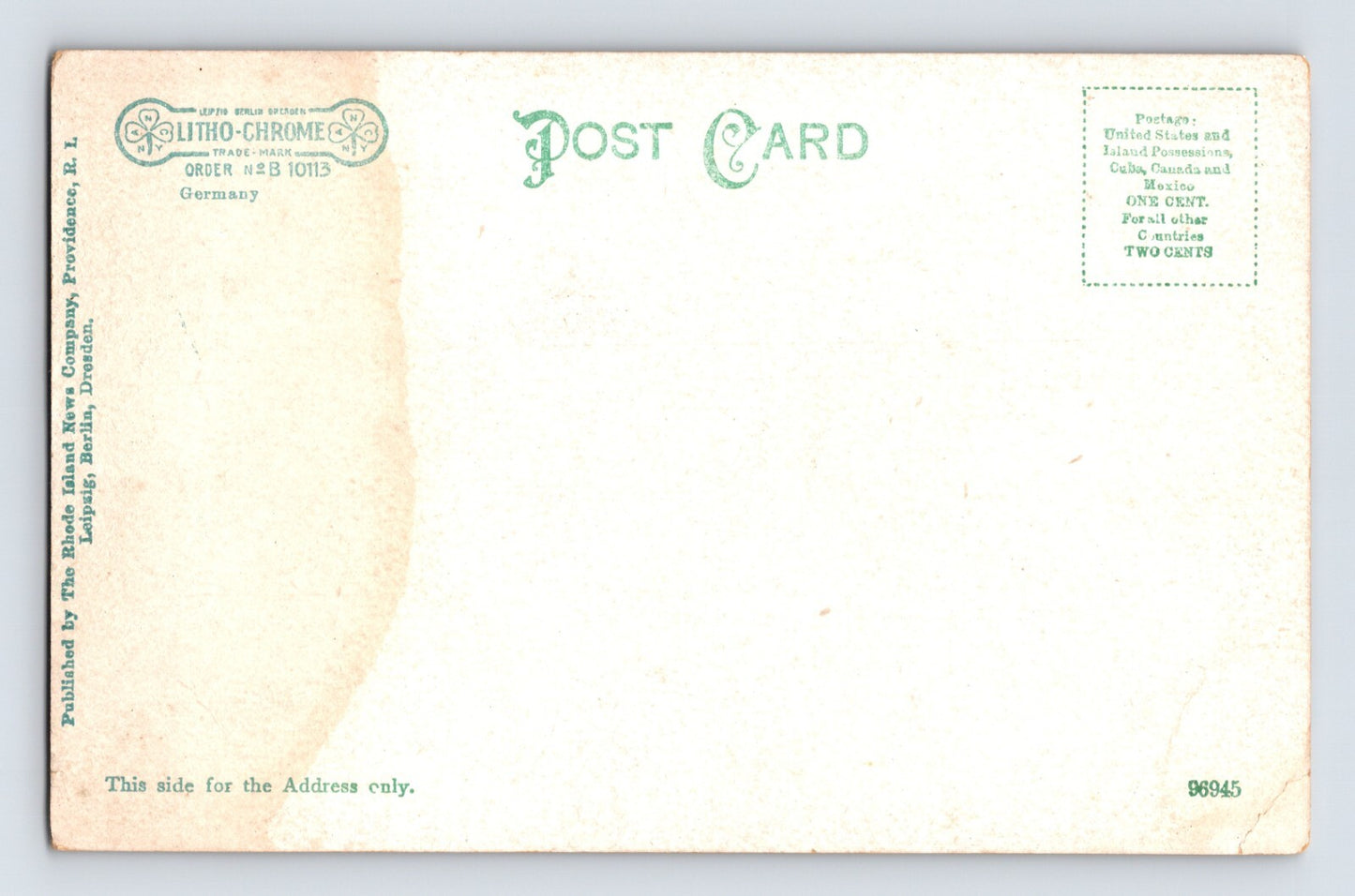 Westerly Rhode Island Trolley Bridge Railroad Pre-1907 Postcard Undivided Back