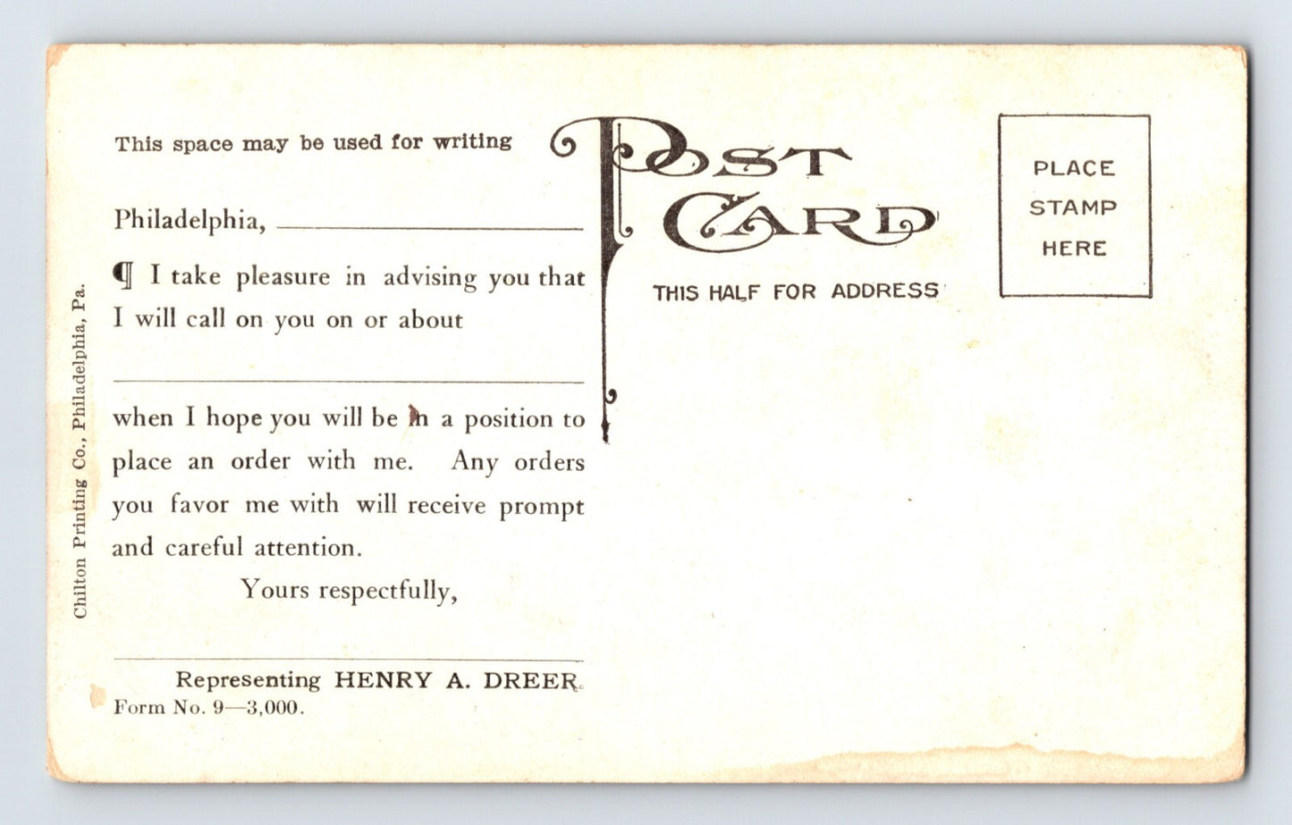 Philadelphia Pennsylvania Dreers Nursery Iris Garden Advert 1910s Postcard