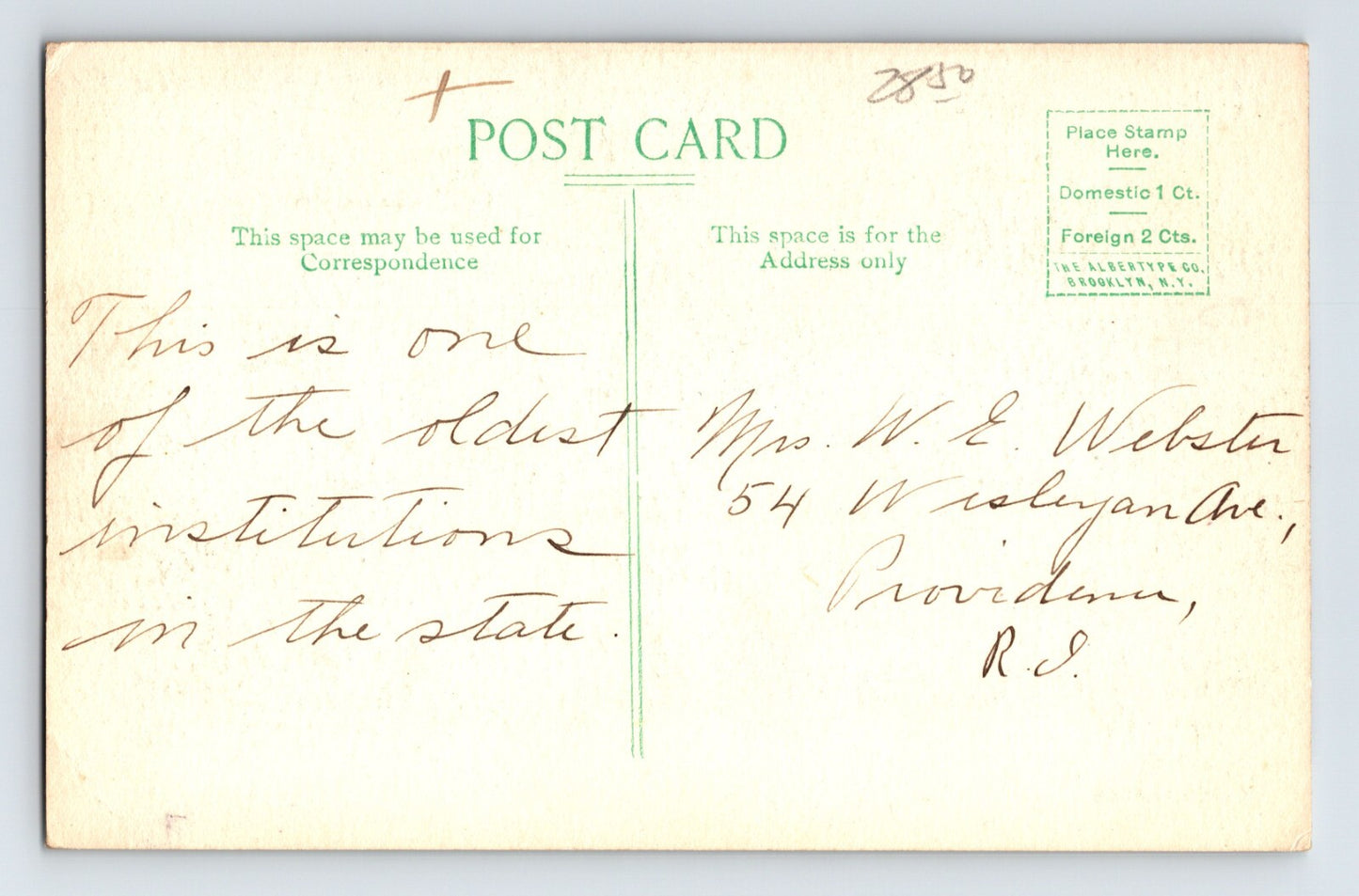 Berkeley California State Institution for Deaf and Blind 1910s Postcard Hand Colored