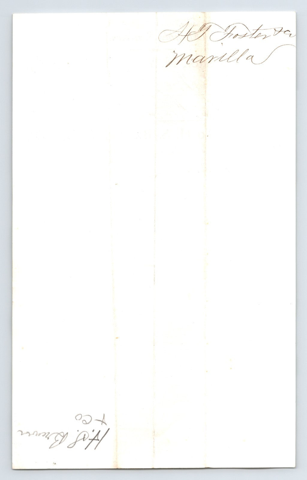 Rochester New York 1869 H. S. Brewer Stationer Statement Billhead 8 x 5.5