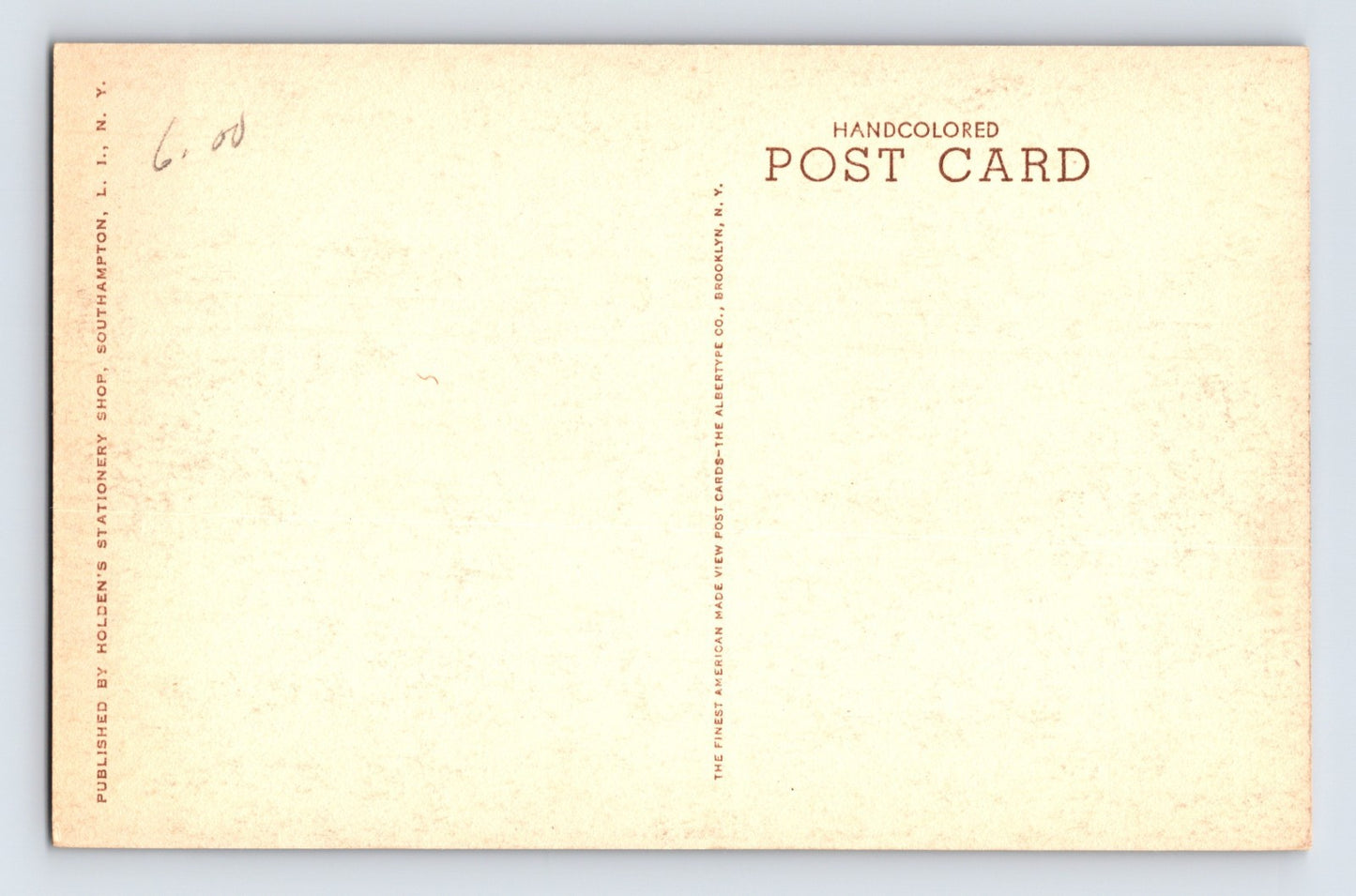 Southampton New York Long Island North Main Street 1930s Postcard Albertype
