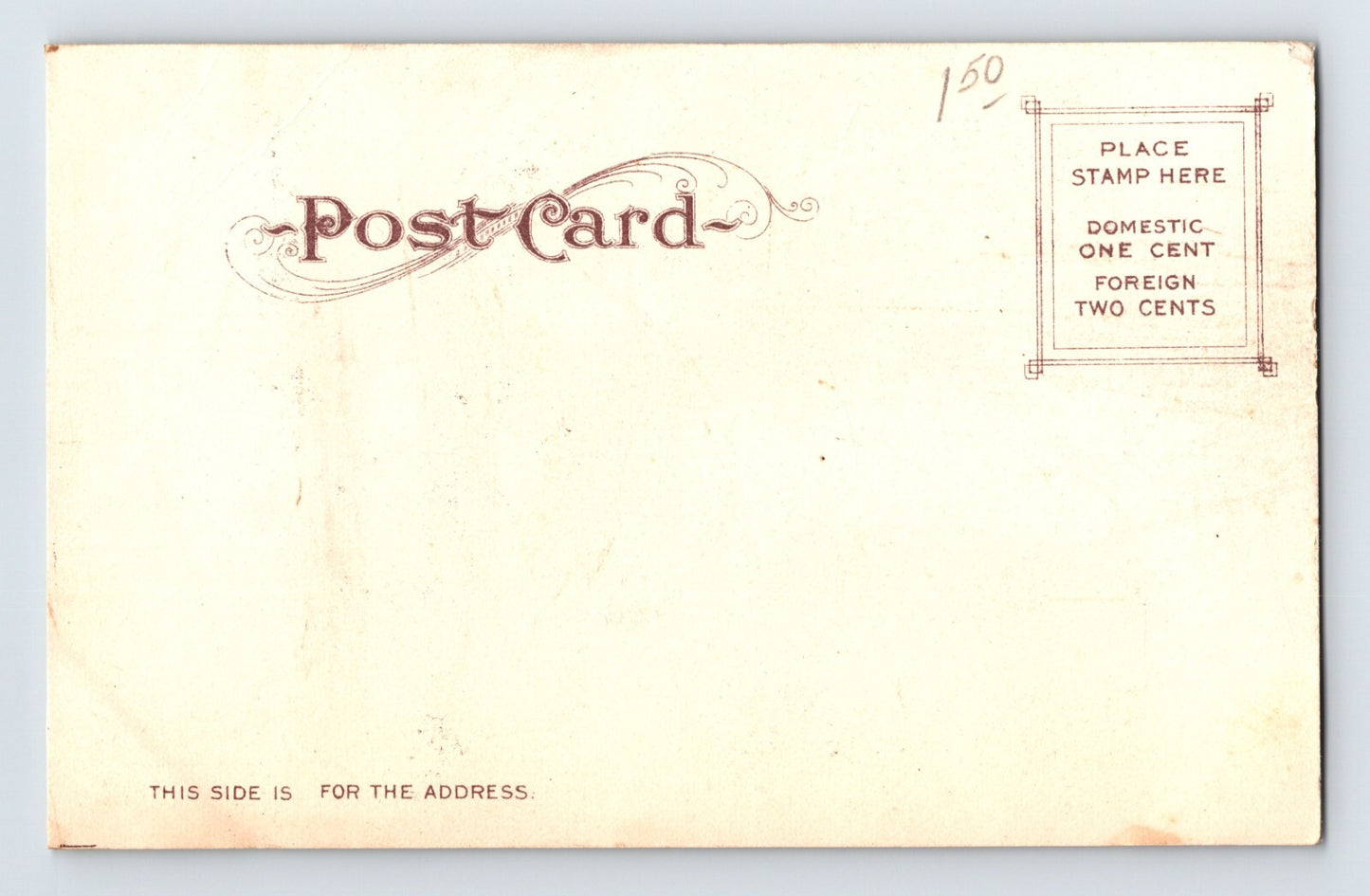Sonoma County California Steamboat Geyser Pre-1907 Postcard Unposted