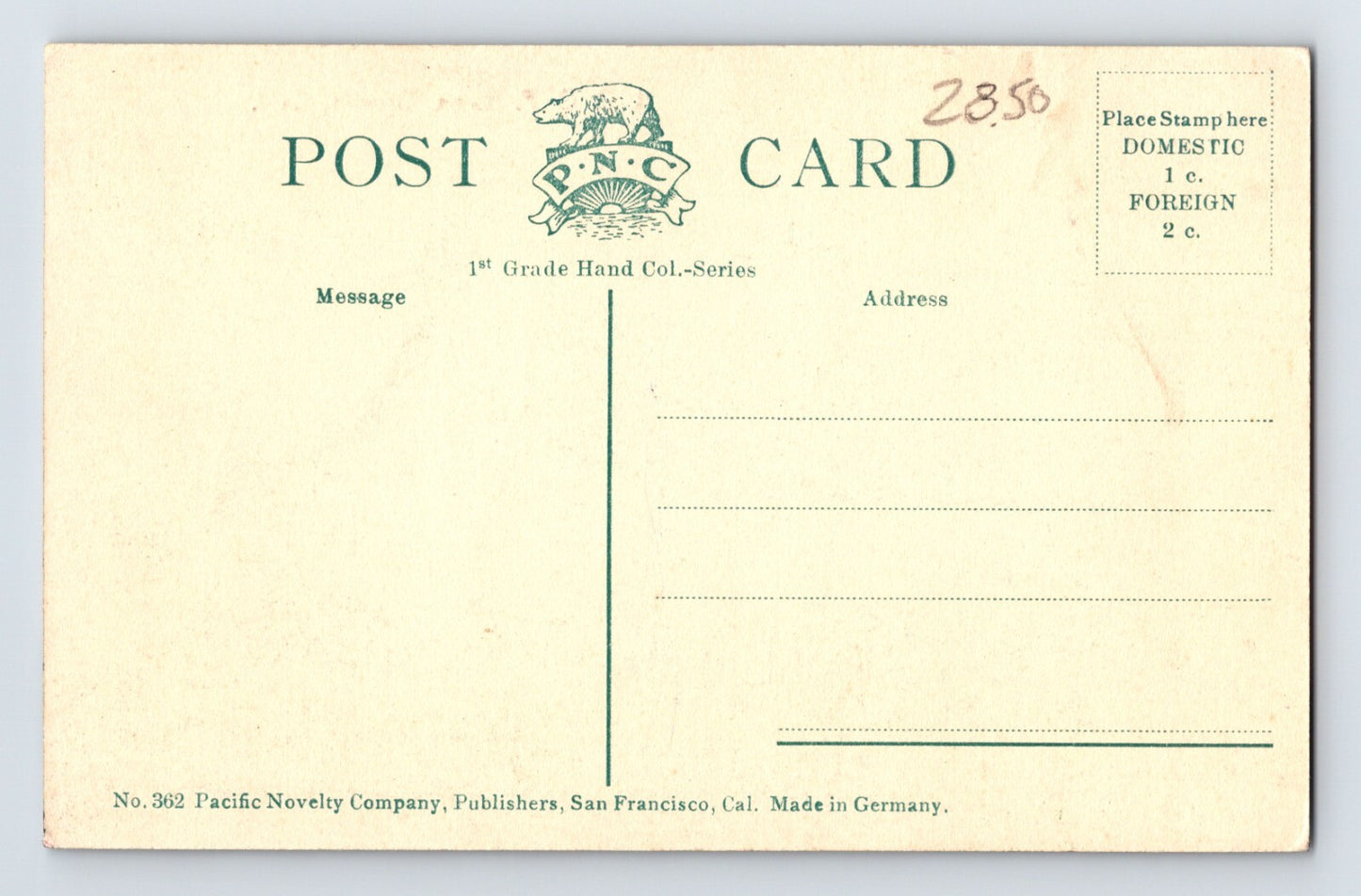 Oroville California IOOF Odd Fellows Home 1910 Postcard Posted Divided Back