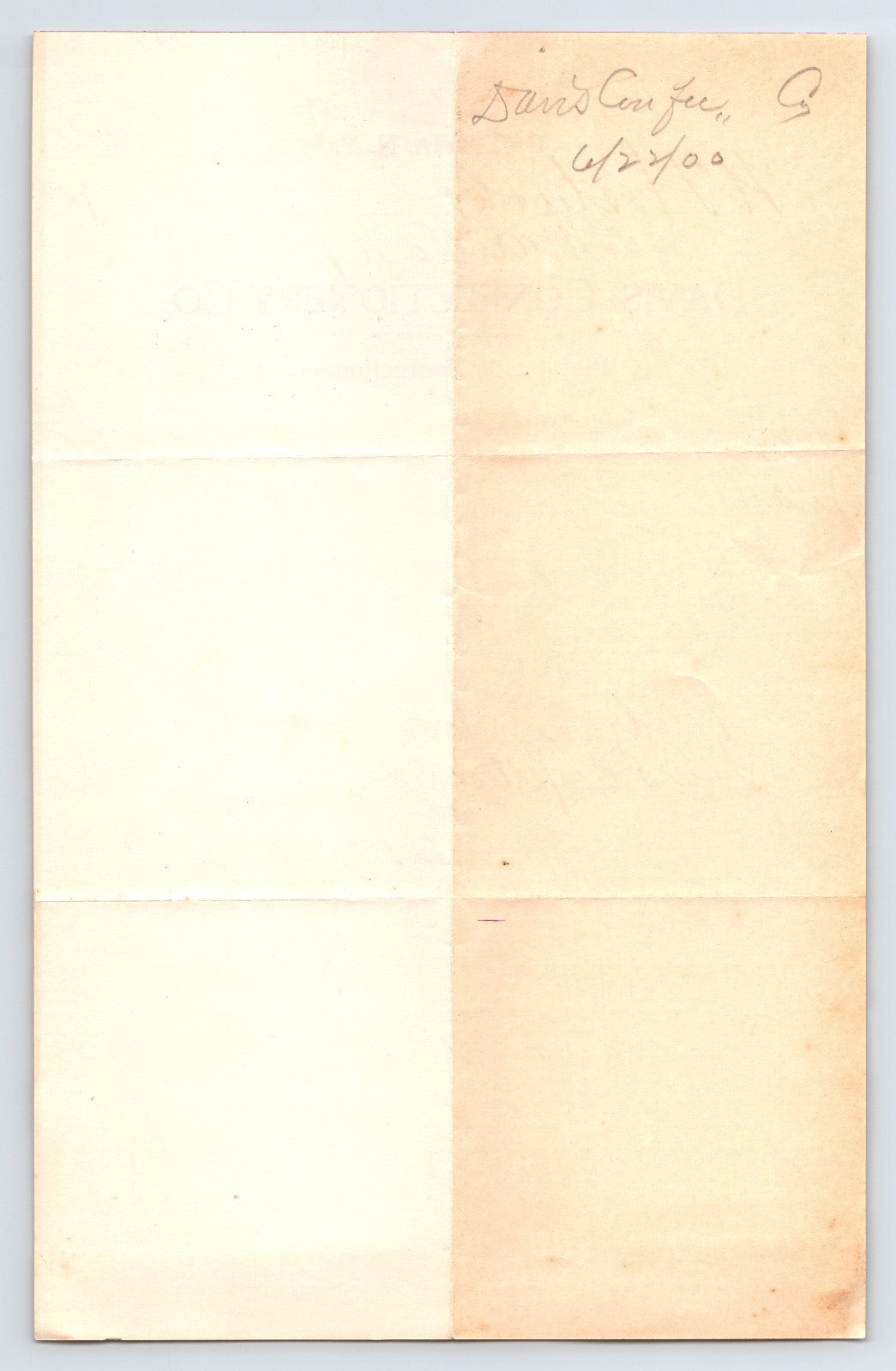 Batavia New York Davis Confectionery Company 1900 Billhead 8 x 5.5