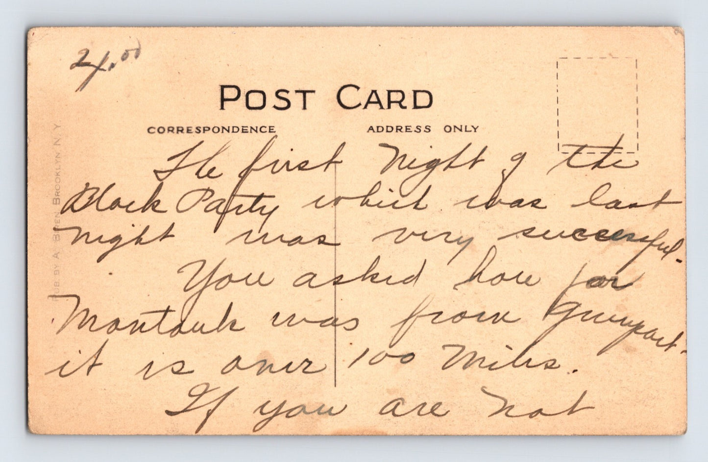 Greenport New York Floyd Memorial Library 1920s Postcard Unposted
