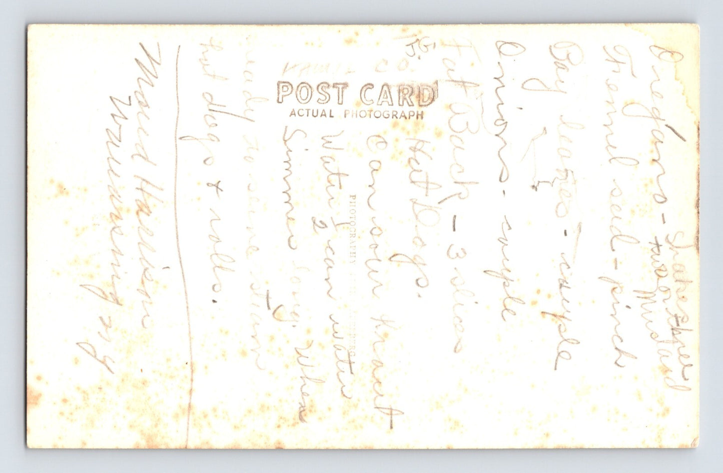 Indian Lake New York Farrells Tavern Old Nassau Bar 1940s RPPC Postcard