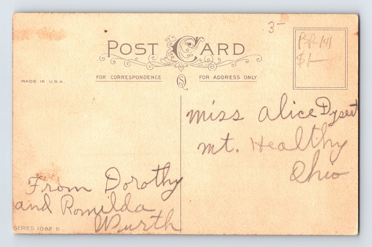 Valentines Day Bashful Little Boy Mailbox Letter 1910s Postcard Unposted