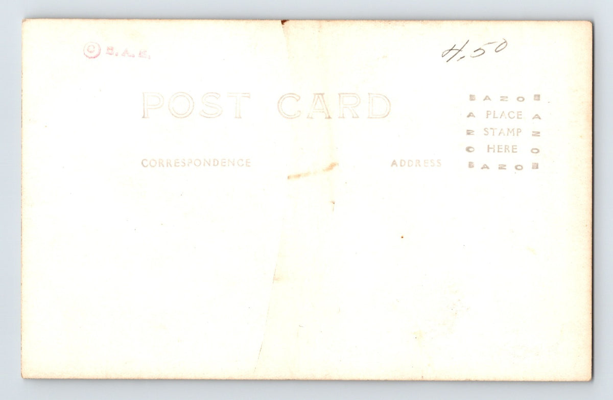 Whaling Whale In Ice 1910s RPPC Postcard Unposted Divided Back AZO