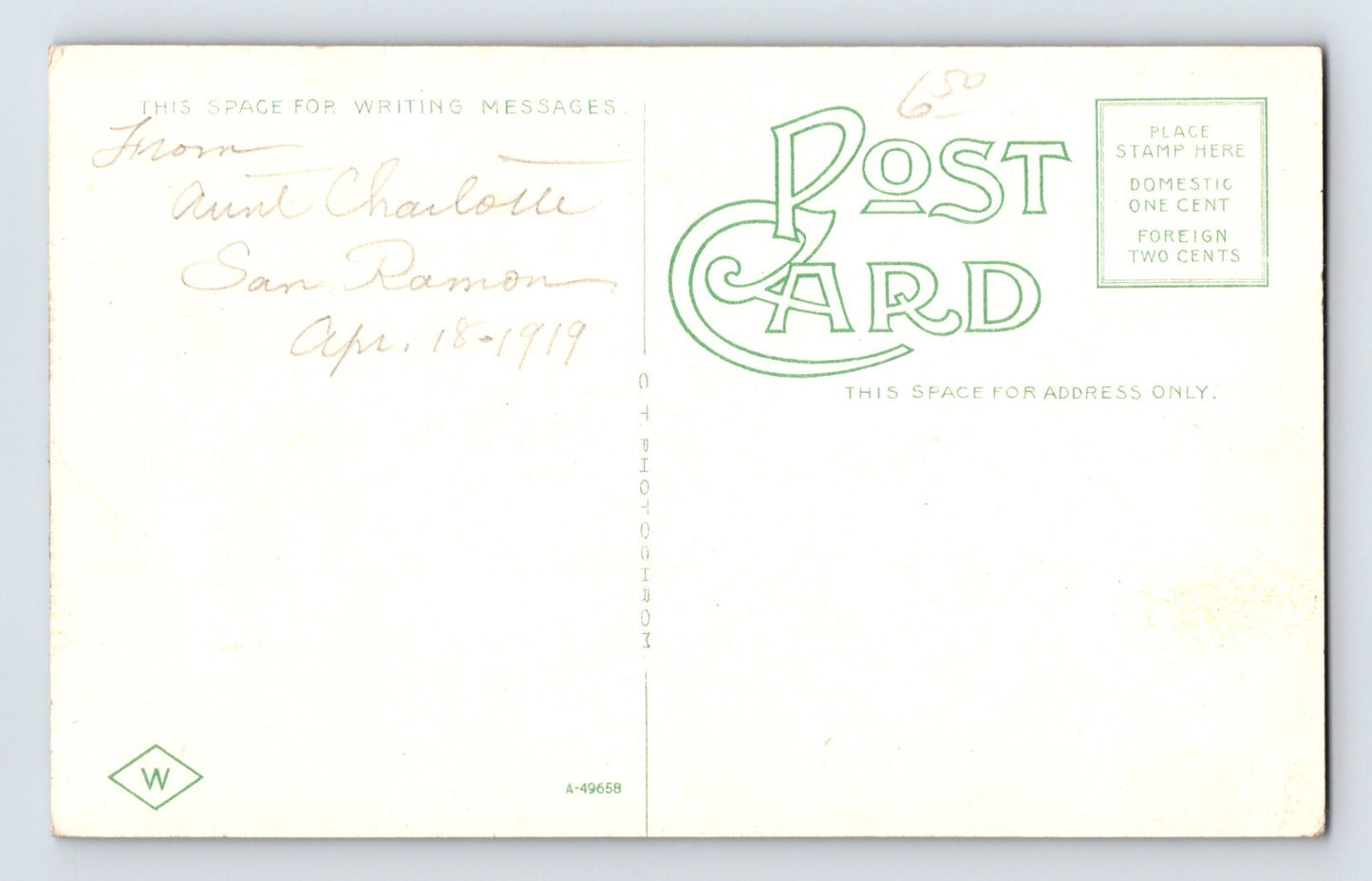 Eureka California Sequoia Park Lake 1910s Postcard Unposted Divided Back