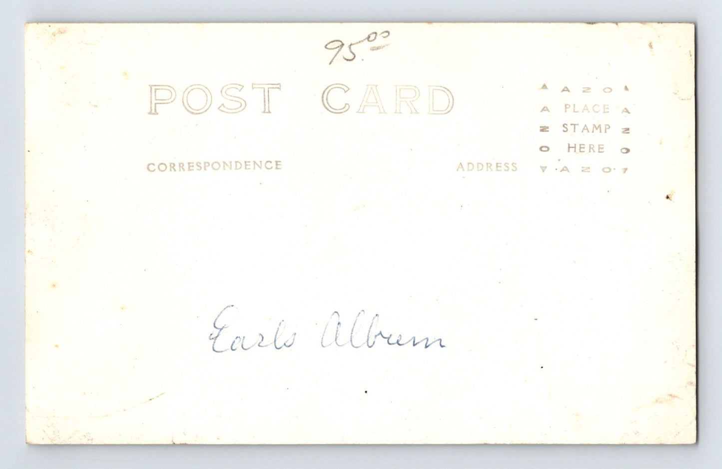 San Francisco California Golden Gate Park Conservatory 1920s RPPC Postcard