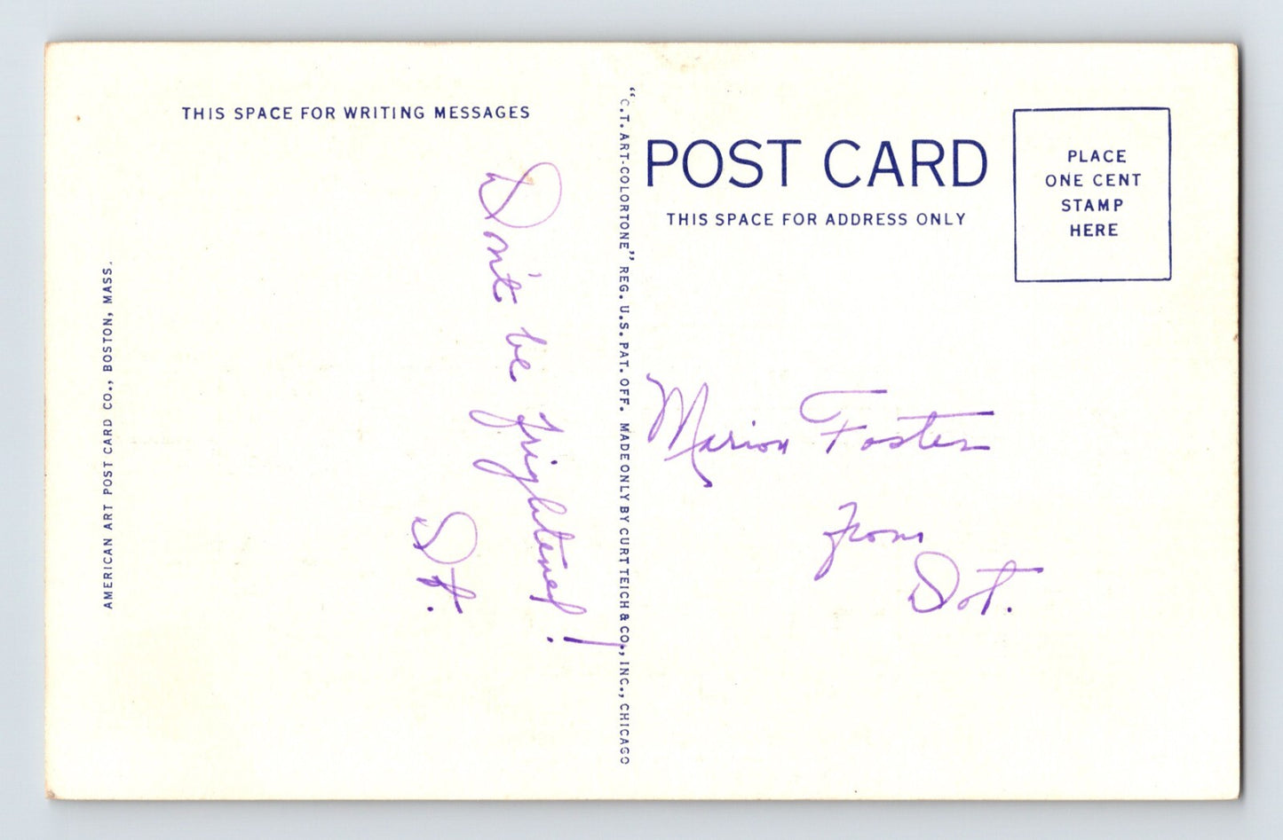 New London Connecticut Ocean Beach Swimming Pier 1940s Postcard Unposted