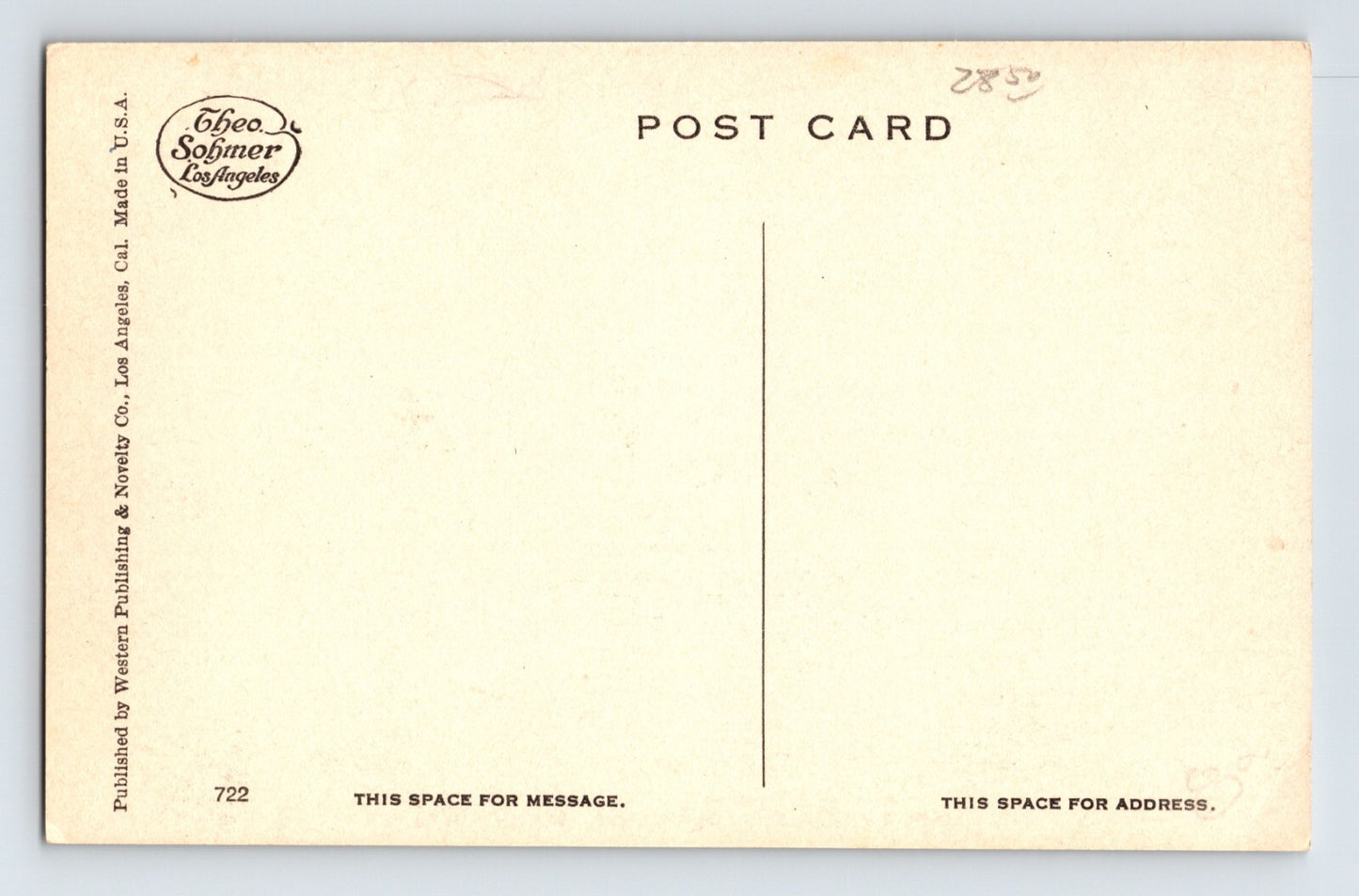 Glendale California Maple Avenue 1920s Postcard Unposted Divided Back