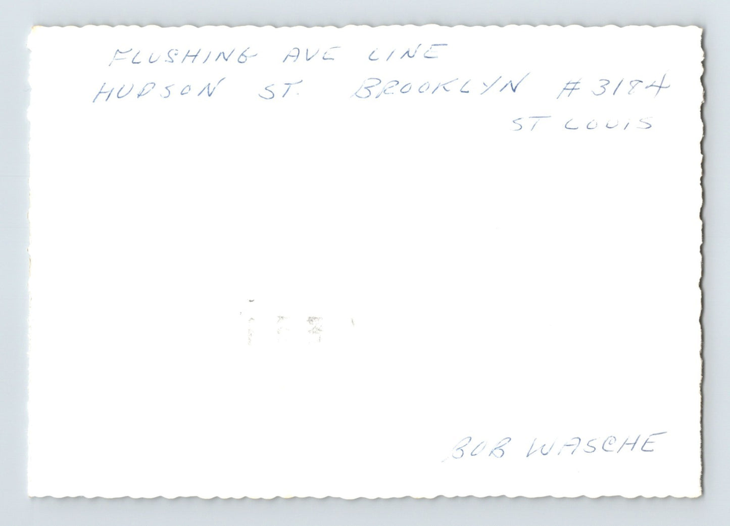 Flushing Avenue Line Hudson Street Brooklyn New York 1960s Photo 3.5 x 5