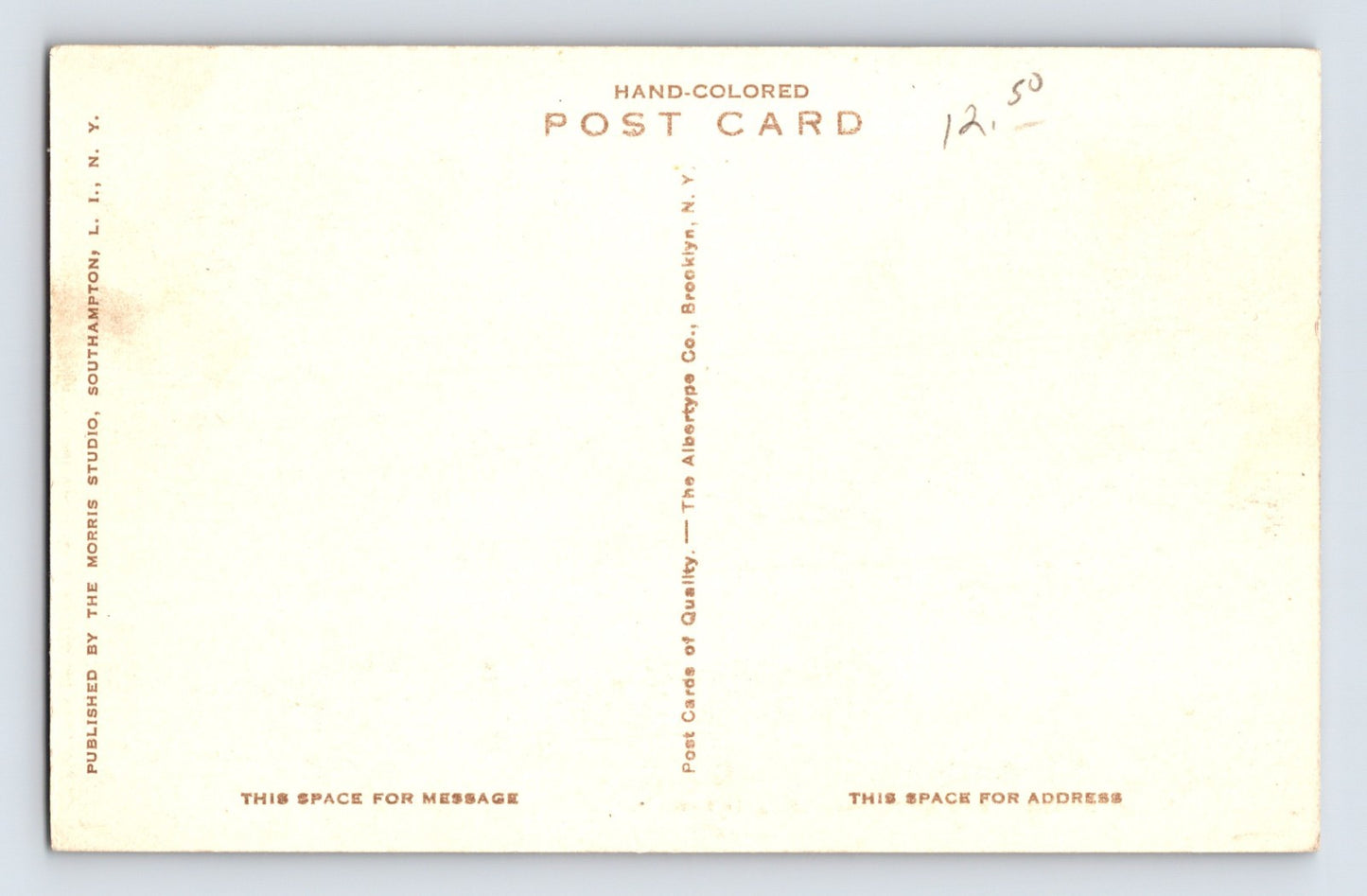 Southampton New York Hotel Irving 1930s Albertype Postcard Unposted Divided Back