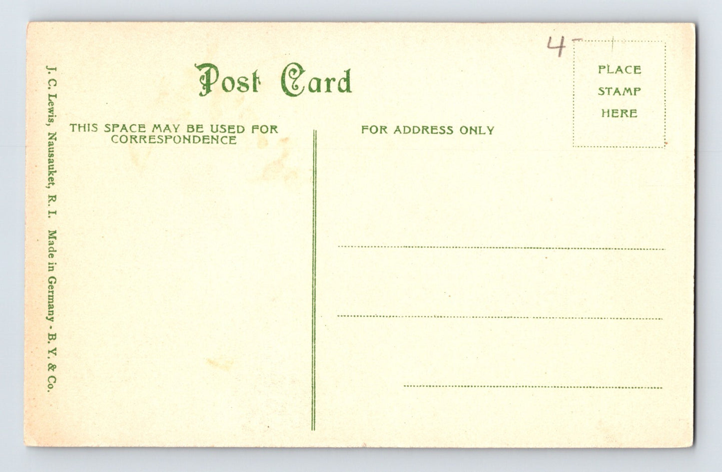 Nausauket Rhode Island Water Front Canoe 1910s Postcard Unposted Divided Back