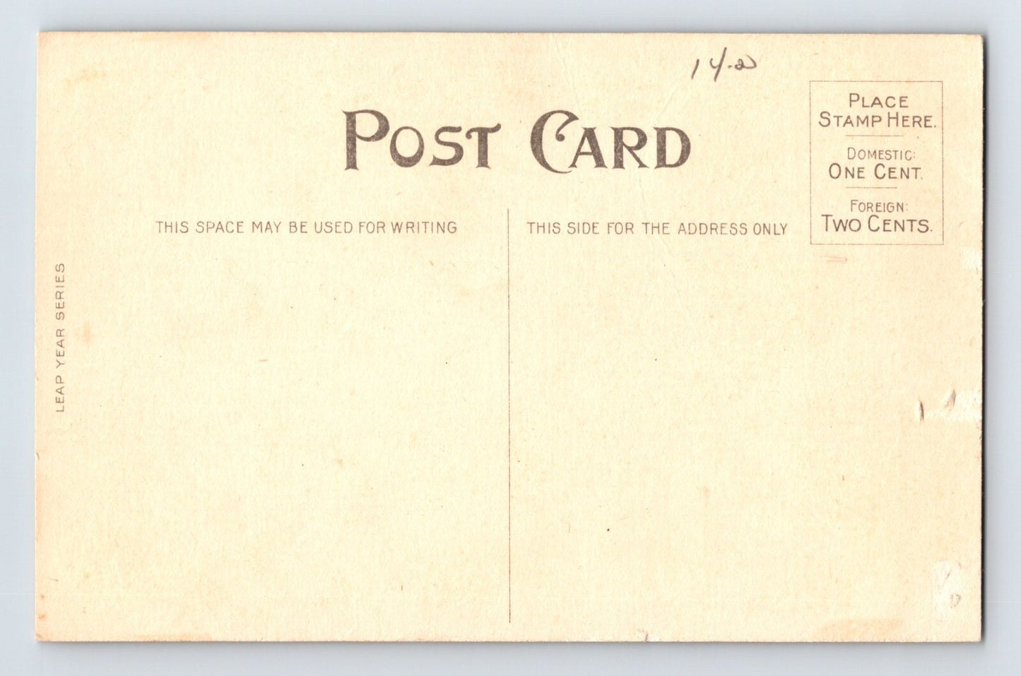 Leap Year Valentine Cowgirl Old West Lasso Mission 1910s Postcard Unposted
