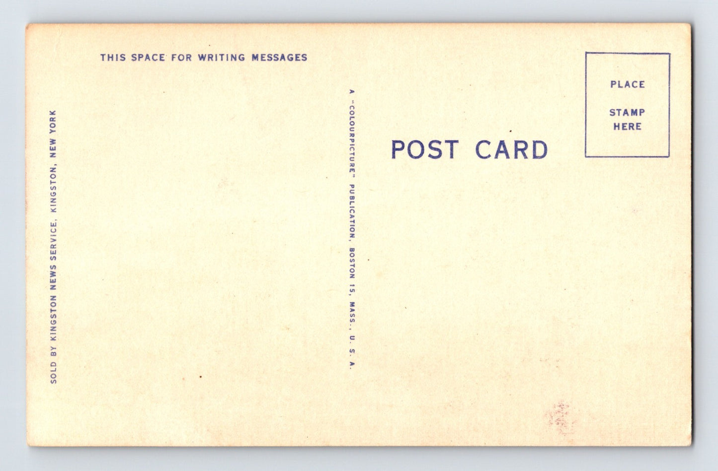 Tannersville New York Rip Van Winkle Lake Catskills 1940s Postcard Unposted